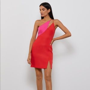 NWT BCBGMaxazria One Shoulder Cocktail Dress